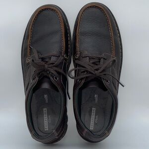 Clark’s Men’s Brown Leather Boat Style Shoes - Size 12
